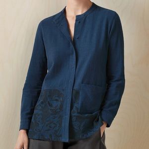 Poetry Embroidered Blouse